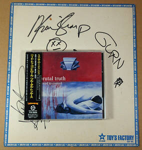 CD Brutal Truth / Need To Control ブルータル トゥルース Grindcore death metal Anthrax S.O.D. signed autographed サイン