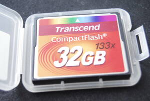 CFカード コンパクトフラッシュカード 32GB Transcend 133X ケース付 御入用の方、どうぞ♪ A047