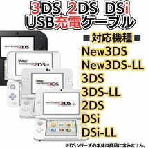 USB充電コード 3DS 2DS DSi DSLite USB コード Nintendo ケーブル 3DS 充電ケーブル DSi/LL/3DS用 充電器 USBケーブル A03_画像2