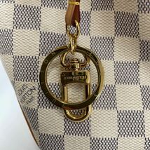 W◎ LOUIS VUITTON ルイヴィトン ダミエ トートバッグ ホワイト ディライトフル PM N41447 ダミエ アズールキャンバス ゴールド 金具 美品_画像10