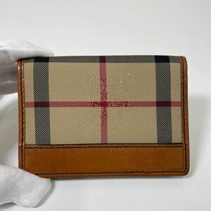 G◎ BURBERRY バーバリー 名刺入れ カードケース 定期入れ ノバチェック 美品