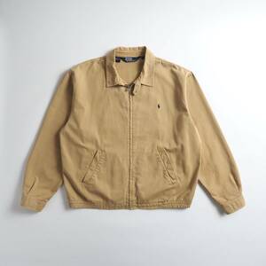 ラルフローレン　Ralph Lauren　ブルゾン　スイングトップ　ベージュ　ビッグサイズ　美品　メンズ