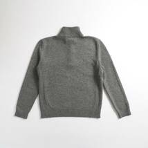 ラルフローレン　Ralph Lauren　羊毛１００％　ニット　セーター　ハーフジップ　グレー　美品　メンズ_画像5