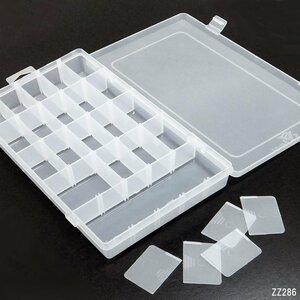 プラスチックケース (G) パーツケース パーツストッカー 収納 小物入れ 仕切り付き クリアケース 整理 工具 部品/17