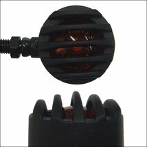 バイクウインカー【X-69黒】4個セット ブレットウインカー LED バードゲージ ブラック 汎用/20_画像3