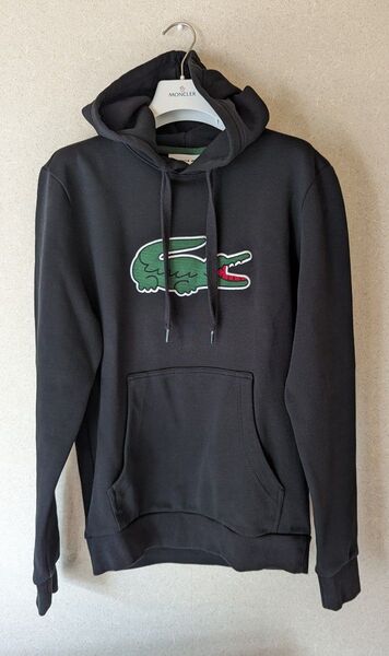 LACOSTE デカワニ パーカー ブラック 黒 ラコステ フーディー サイズ 165/84A Sサイズ