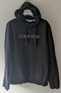 カルバンクライン メンズパーカー 黒 サイズS CalvinKlein フーディー 裏起毛　ブラック