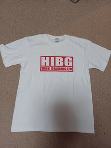 ヒロキイオカボクシングジム　Tシャツ　HIBG　M　メキシコ　ボクシング 格闘技 ボックスロゴ　Champion チャンピオン 井岡弘樹 ロッキー