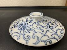 たち吉　橘吉 京唐草　お茶呑茶碗　湯呑　4客セット　茶器　蓋付き　_画像10