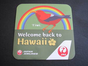 JAL ■ Japan Airlines ■ Добро пожаловать на Гавайи ■ IIWI ■ Benihawai Mitsui ■ Japan Airlines ■ Официальная наклейка