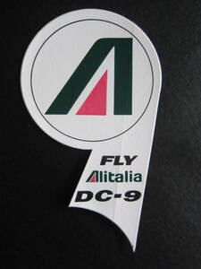DC-9■アリタリア航空■FLY Alitalia■マクドネル・ダグラス■ステッカー■1970's後半
