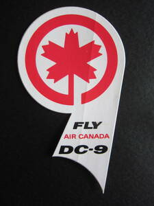 DC-9■エア・カナダ■FLY AIR CANADA DC-9■マクドネル・ダグラス■ステッカー■1970's後半