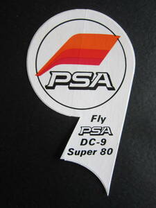 DC-9■PSA■Fly PSA DC-9 Super 80■パシフィック・サウスウエスト航空■マクドネル・ダグラス■ステッカー■1970's後半