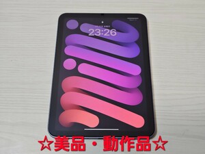 動作確認済み☆美品☆iPad mini 第6世代 Wi-fi 64GB パープル PURPLE 本体