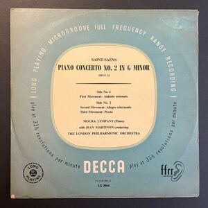  Британия decca LX[ ценный Flat 10!]* Lynn pa колено . maru ti non. солнечный =sa-ns фортепьяно концерт no. 2 номер * moura lympany saint-saens