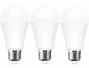 LED電球 E26 LED電球 口金直径26mm 100形相当 昼光色相当 一般電球 3個 省エネ