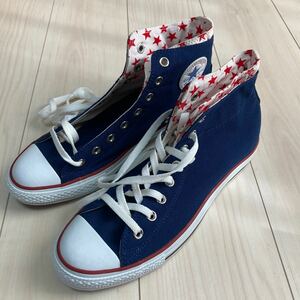 CONVERSE コンバース ALL STAR オールスター W ST HI NAVYハイカットネイビー US9/27.5cm 履き口二重 2015年モデル 星 スター アメリカン