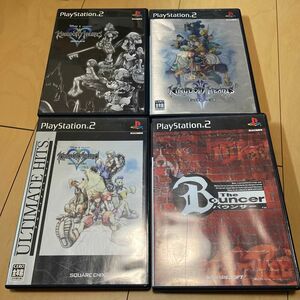 PS2ソフト キングダム・ハーツ3本とバウンサー