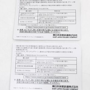 JR東日本 4割引き株主優待券 2枚セットの画像2