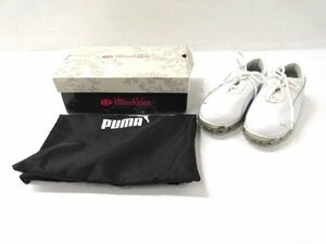 ◆ PUMA プーマ レディース ゴルフシューズ sport lifestyle 24.5センチ 0201B7 @80 ◆