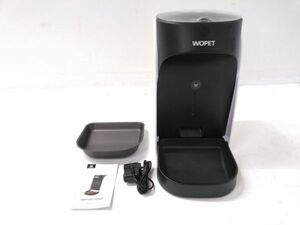 ◆ WOPET 自動給餌器 SMART PET FEEDER スマートペットフィーダー 4.2L 猫 犬 ペット 餌 自動 旅行 留守番 音声録音機能付 0202B5 @100 ◆