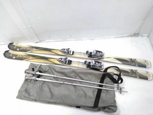 ◇ロシニョール ROSSIGNOL SAPHIR3 162cm /調整レールビン SAPHIR 100 カービングスキー ケース ストック 付 0213B7 @140 ◇