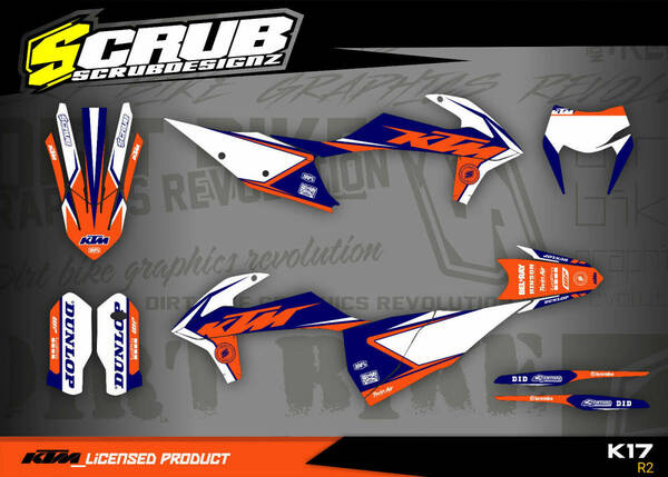 [Scrub Designz] グラフィックデカール KTM 250EXC / 300EXC / 250EXC-F / 350EXC-F / 450EXC-F (20-22年式)