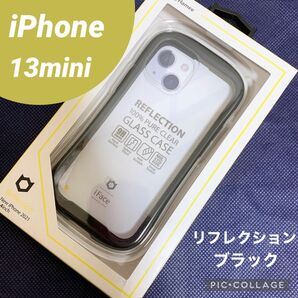 13mini iFace リフレクション　ブラック　黒　iPhone ケース Reflection 透明 クリア　 アイフェイス