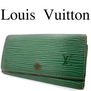 Louis Vuitton ルイヴィトン 4連キーケース グリーン系 レザー