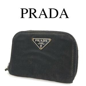 PRADA プラダ コインケース 小銭入れ ロゴプレート ロゴ金具 ナイロン