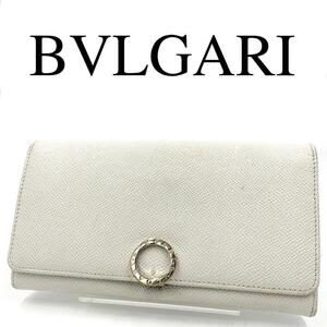 BVLGARI ブルガリ 長財布 ロゴクリップ ワンポイントロゴ レザー