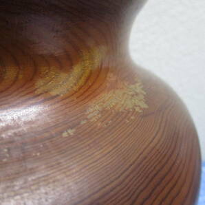 屋久杉 花器 敷板セット 検 アンティーク、コレクション 工芸品 木工芸 花瓶 壺 インテリア小物の画像10