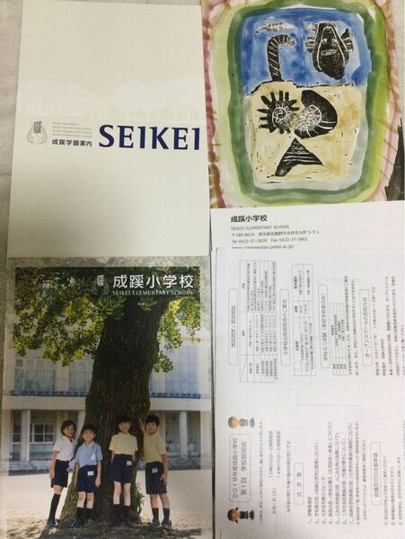 成蹊小学校 パンフレット 資料 カタログ 学校研究 小学校受験