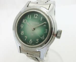 C12[ hand winding wristwatch ]TOMONYto moni -*8004-1021* Vintage retro antique watch * lady's wristwatch * operation goods *