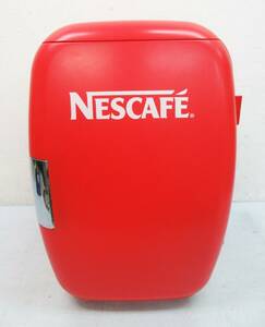 F9269【ポータブル冷蔵庫】ネスレ NESCAFE XHC-16 保冷庫 電子冷蔵庫★ネスカフェ★レッド ダイシン★16L★動作品★