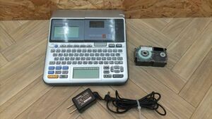 ■CASIO カシオ NAMELAND ネームランド ラベルライター KL-T50 手書きパネル搭載 24㎜テープ付 ACアダプター付 動作確認済■Y