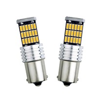 ◆送料無料◆ 2個 アンバー 激光 12V 45連 LED S25 シングル球 150度 180度 ウインカー 無極性 キャンセラー内蔵_画像6