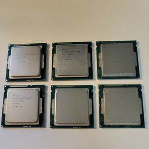 i5 第4世代 6枚セット CPU Intel 中古 i5-4590×2 i5-4460×3 i5-4570 BIOS起動確認済