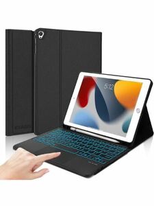 290(iPad 9世代 キーボード ケース 第8世代 第7世代キーボード 10.2 インチ対応 タッチパッド付き 7色バックライト Apple pencil 収納