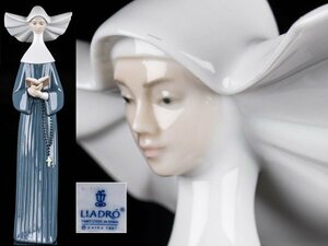 【流】リヤドロ LLADRO フィギリン「朝のお祈り」 陶人形 高26.5cm TR401