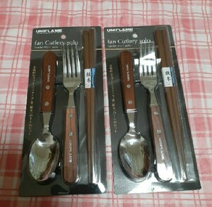  Uni frame UNIFLAME fan cutlery solo Solo 7223502 point set cutlery set spoon Fork chopsticks chopsticks . chopsticks FAN cutlery 