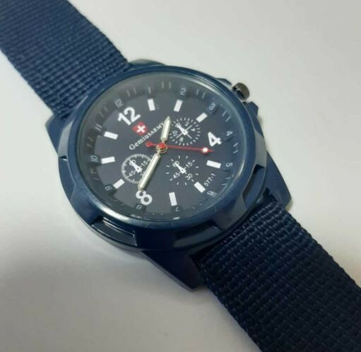 新品　未使用　アーミーウォッチ ミリタリーウォッチ メンズ 腕時計 アナログ 青　ブルー　 バンド幅：20mm 機能：耐衝撃性