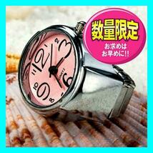 新品　未使用◆　レディース 腕時計 リングウォッチ 指輪時計 指時計 アナログ 指輪　文字盤直径約2.4cm 文字盤厚度約0.8cm バンド4.8-6cm_画像1
