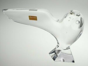 n773 Baccarat バカラ クリスタル RRigot ふくろう バード 鳥 デザイナーズ フィギュリン オブジェ 飾物