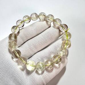 高品質 トリフェーンブレスレット 透明感きれい 6 クンツァイト