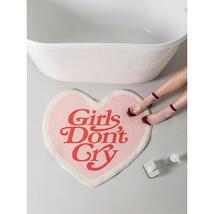 ピンク ハート ドアマット 60×60cm ルームマットGirls Don't Cry LOVE ガール フロアマット 玄関マット バスマット 足拭きマット マット_画像5