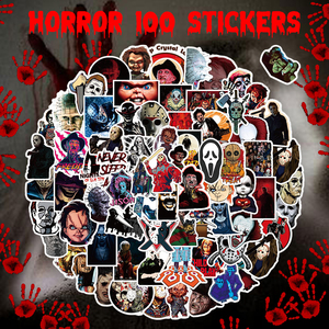 * outlet * horror movie sticker 100 pieces set PVC Western films zombi