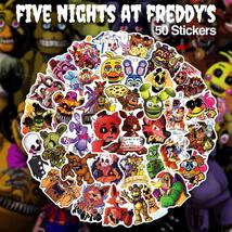 Five Nights at Freddy's ステッカー 50枚セット PVC 防水 シール 大量 FNAF FNaF フナフ ホラー ゲーム モンスター インディーゲーム_画像1