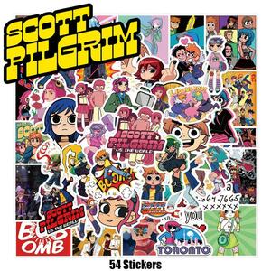 Scott Pilgrim スコット ピルグリム ステッカー 54枚セット PVC 防水 シール 大量 アニメ 映画 キャラクター スコピル