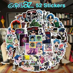 Gorillaz ステッカー 52枚セット PVC 防水 シール ゴリラズ ロック バンド rock ミュージシャン ブラー タンクガール 音楽 海外